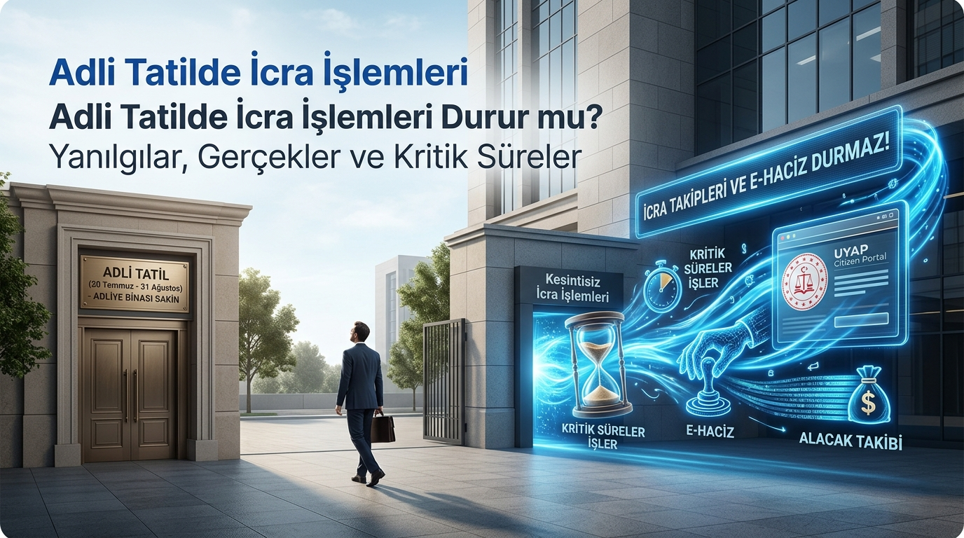 Adli Tatilde İcra İşlemleri Durur mu? Yanılgılar ve Gerçekler